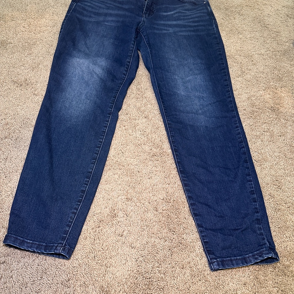Maurices Dark Blue Ankle & Cropped Jeans